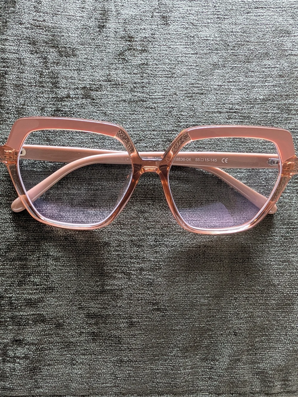 Women's Pink Oversized Square Sunglasses